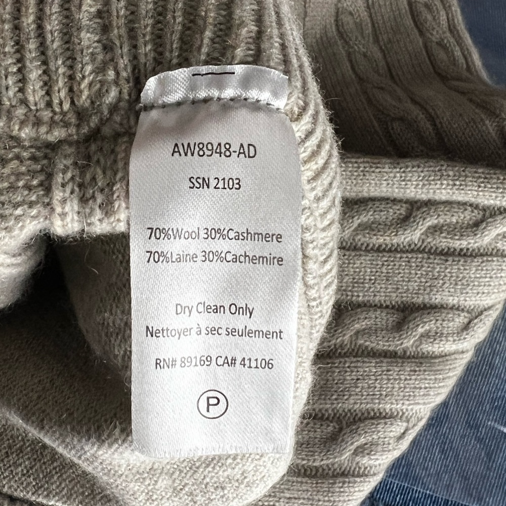 ATM ANTHONY THOMAS MELILLO CASHMERE WOOL BLEND CABLE KNIT JOGGERS PANTS SZ M NEW - Picture 11 of 11